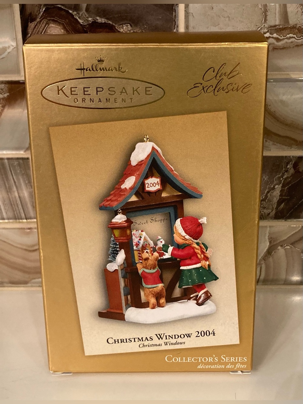 NIB - Hallmark 2004 Christmas Window Ornament - Collector Series